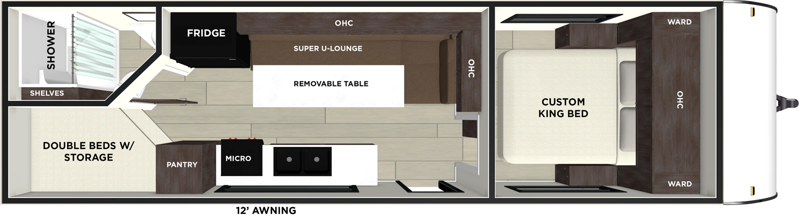 Wildwood Fsx 266BHLE Floorplan